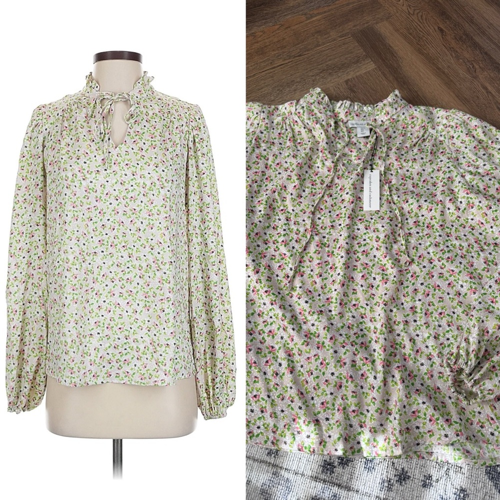 Cupcakes & Cashmere Floral Blouse NWT